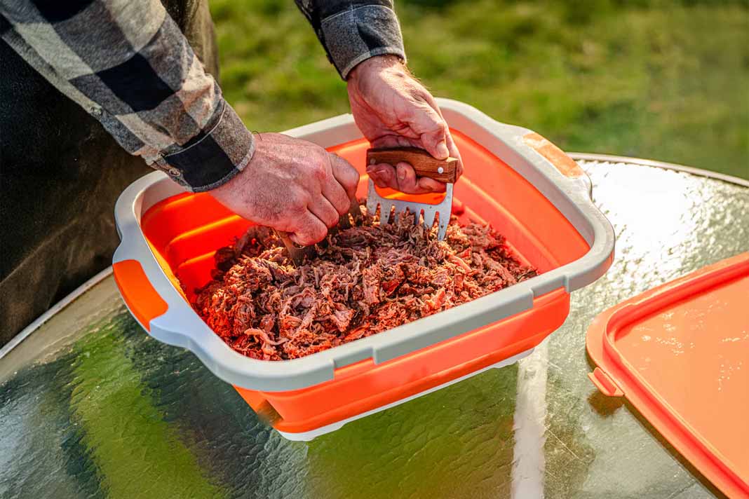 Drip EZ Collapsible BBQ Prep Tub. Say goodbye to messy, stressful meal prep.